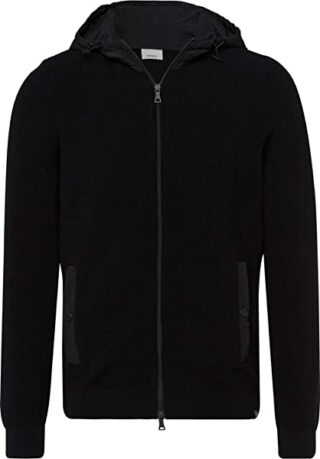 BRAX Feel Good Joe Strickjacke Herren, Schwarz