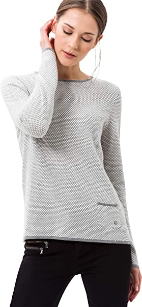 BRAX Lisa Pullover Damen, Grau