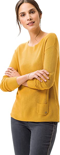 BRAX Liz Pullover Damen, Gelb