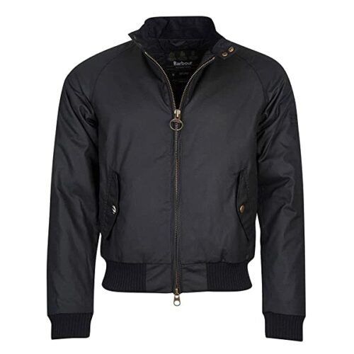 Barbour Steve McQueen Bomberjacke Herren, Schwarz