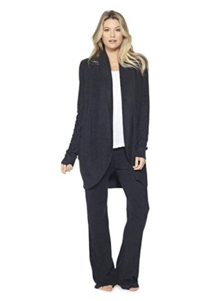Barefoot Bambus Strickjacke Damen, Schwarz