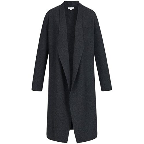 Better Rich Merino Coat Strickjacke Damen, Grau