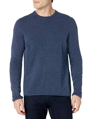 Billy Reid Fine Gauge Kaschmir Pullover Herren, Blau