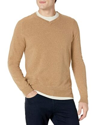 Billy Reid Saddle V-Ausschnitt Pullover Herren, Beige