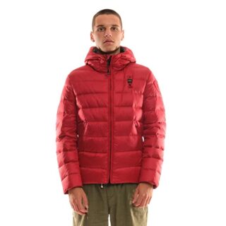 Blauer Steppjacke Herren, Rot