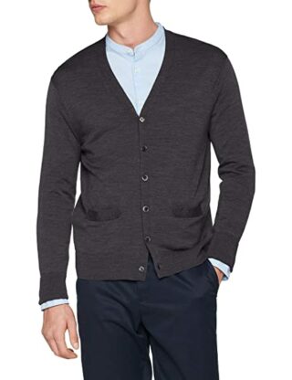 Brooks Brothers Easycare Cardigan Herren, Grau