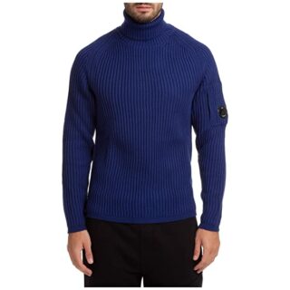 C.P. Company Rollkragen Strickpullover Herren, Blau