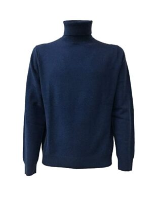 CA' VAGAN Rollkragen Pullover Herren, Blau