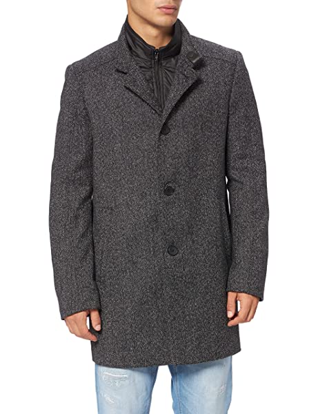 CINQUE CILIVERPOOL Wollmantel Herren, Grau CINQUE CILIVERPOOL Wollmantel Herren, Grau