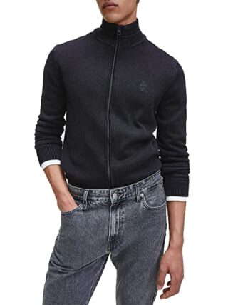 Calvin Klein J30J315601 Strickjacke Herren, Schwarz