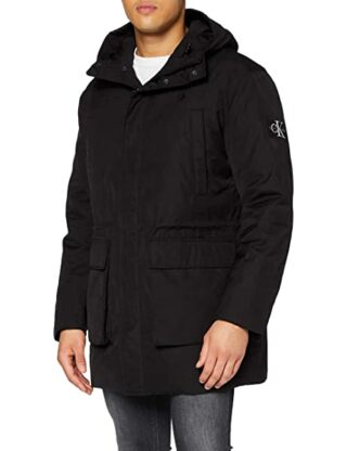 Calvin Klein Technical Parka Herren, Schwarz