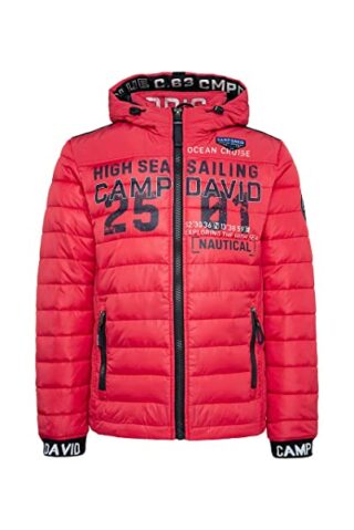 Camp David Steppjacke Herren, Rot