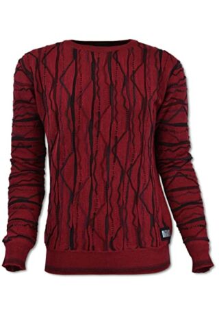 Carlo Colucci Strickpullover Herren, Rot