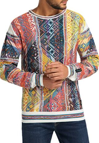 Carlo Colucci Strickpullover Herren, Weiß