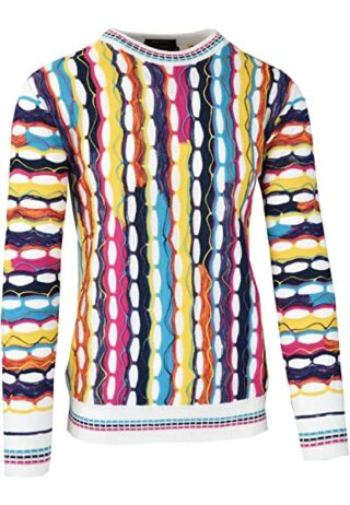 Carlo Colucci Strickpullover Herren, Weiß