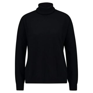 Closed Rollkragen Strickpullover Damen, Schwarz