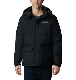 Columbia Rockfall Daunenjacke Herren, Schwarz