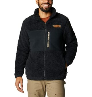 Columbia Roughtail Sherpa Full Zip Blouson Herren, Schwarz
