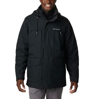 Columbia Stuart Island Interchange Parka Herren, Schwarz