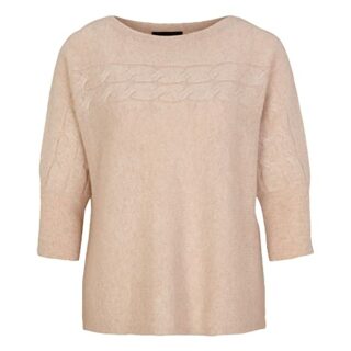 Comma 87.012.61.3416 Kaschmir Pullover Damen, Beige