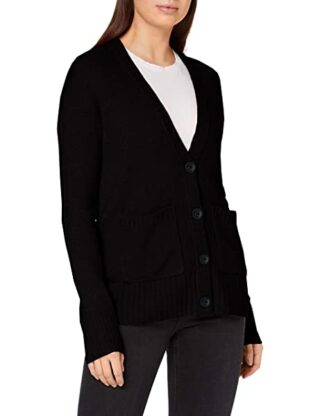 Comma Strickjacke Damen, Schwarz