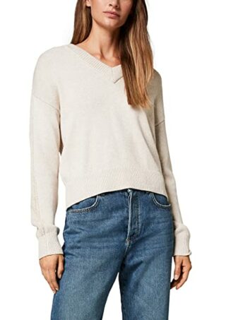 Comma Strickpullover Damen, Beige