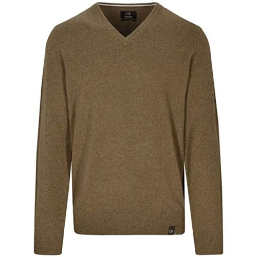 Commander Kaschmir V-Ausschnitt Pullover Herren, Braun