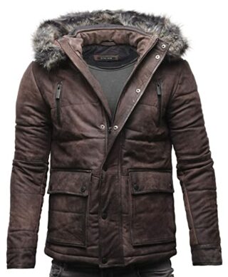 Crone Navid Steppjacke Herren, Braun