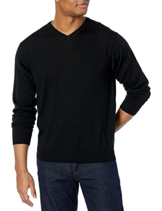 Cutter & Buck Buck Douglas V-Ausschnitt Pullover Herren, Schwarz