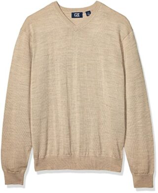 Cutter & Buck Buck V-Ausschnitt Pullover Herren, Beige
