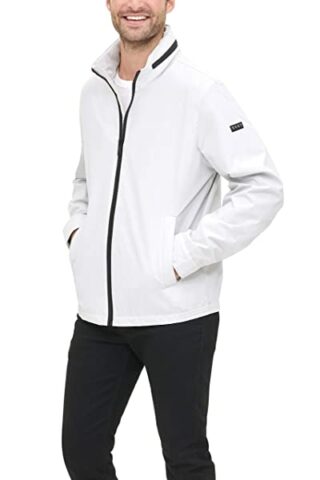 DKNY Collar Blouson Herren, Grau