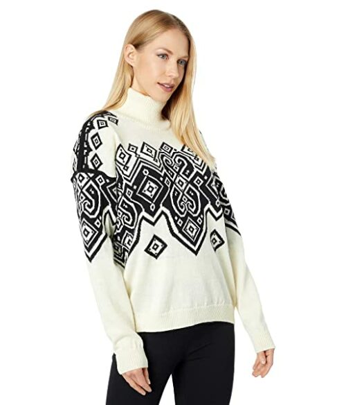 Dale of Norway Falun Rollkragen Pullover Damen, Weiß