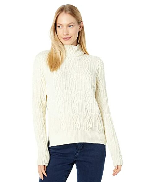 Dale of Norway Hoven Rollkragen Pullover Damen, Weiß
