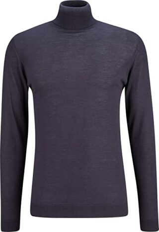 Daniele Fiesoli Rollkragen Strickpullover Herren, Blau