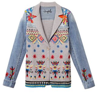 Desigual Ginebra Barbara Strickjacke Damen, Blau