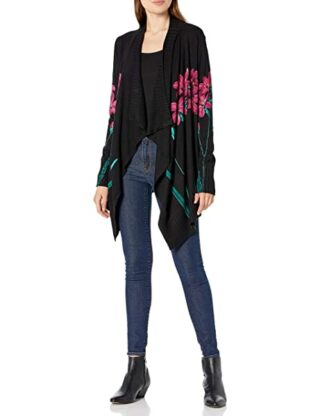 Desigual JERS_Amarante Cardigan Damen, Schwarz