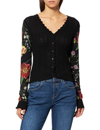 Desigual JERS_Budapest Cardigan Damen, Schwarz