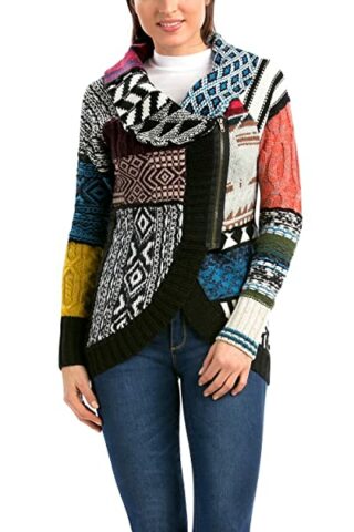 Desigual JERS_DIANA Cardigan Damen, Schwarz