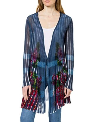 Desigual JERS_rin Cardigan Damen, Blau