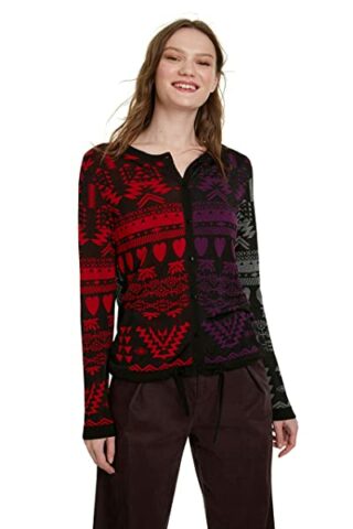 Desigual Picton Strickjacke Damen, Schwarz