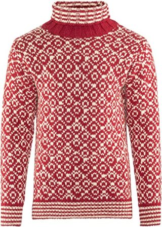 Devold Svalbard Strickpullover Herren, Rot