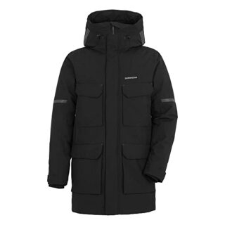Didriksons Drew Usx Parka Herren, Schwarz