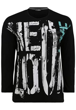 Doris Streich NEO Look Pullover Damen, Schwarz