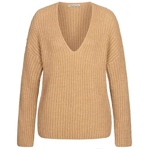 Drykorn Linna 2 V-Ausschnitt Pullover Damen, Beige