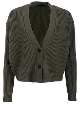 Drykorn SONTJE V-Ausschnitt Strickjacke Damen, Grün