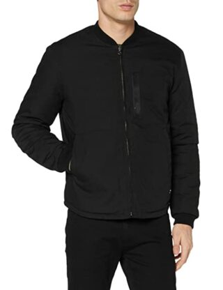 Edwin Steath Bomberjacke Herren, Schwarz