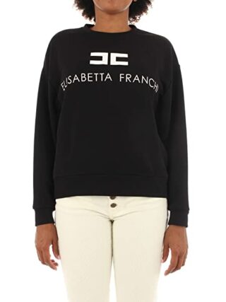 Elisabetta Franchi MD00116E2 Pullover Damen, Schwarz