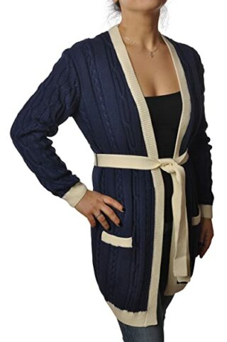 Elisabetta Franchi MK47L01E2 Cardigan Damen, Blau