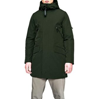 Elvine Zane Parka Herren, Schwarz