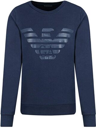 Emporio Armani 163964 9A265 Pullover Herren, Blau